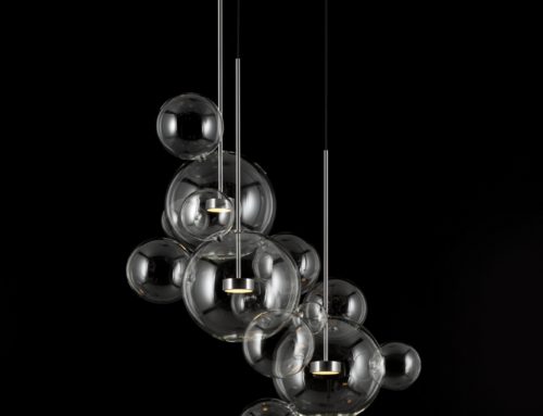 BOLLE CIRCULAR CHANDELIER 14 BUBBLES