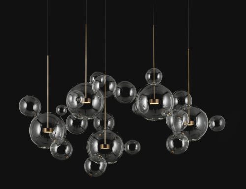 BOLLE ZIGZAG CHANDELIER 24 BUBBLES